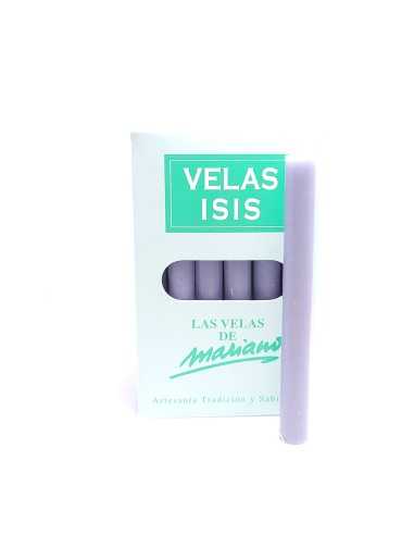 Boîte de 36 bougies Velas Isis II grises