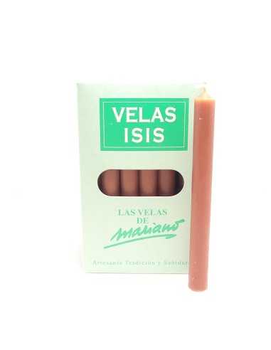 Boîte de 36 bougies Velas Isis II marron