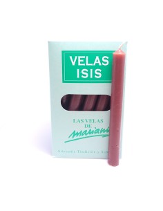 Boîte de bougies Velas Isis II marron foncé - Encens.fr | Bougies
