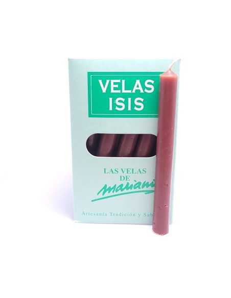 Boîte de bougies Velas Isis II marron foncé - Encens.fr | Bougies