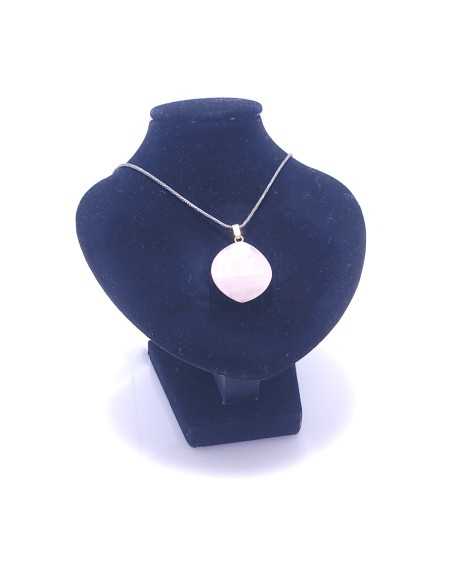 Pendentif Sceau de Salomon en Quartz rose -  Encens.fr