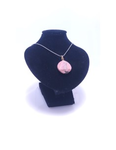 Pendentif Sceau de Salomon en Rhodonite -  Encens.fr