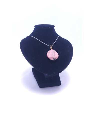 Pendentif Sceau de Salomon en Rhodonite