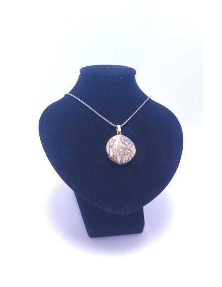 Pendentif Sceau de Salomon en Jaspe léopard -  Encens.fr