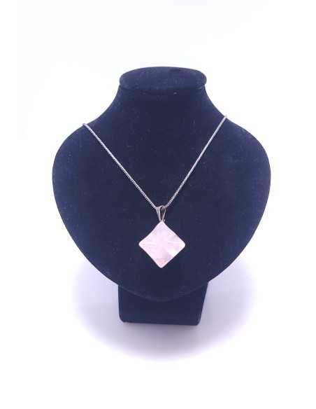 Pendentif Merkaba en Quartz rose - Encens.fr