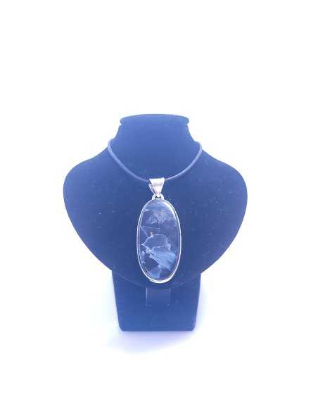 Pendentif cerclé argent en Pietersite 13g - Encens.fr