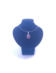 Pendentif cerclé argent en Hessonite 3g - Encens.fr