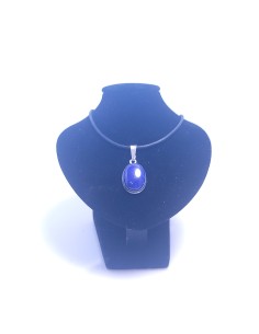 Pendentif cerclé argent en Lapis lazuli 12g - Encens.fr