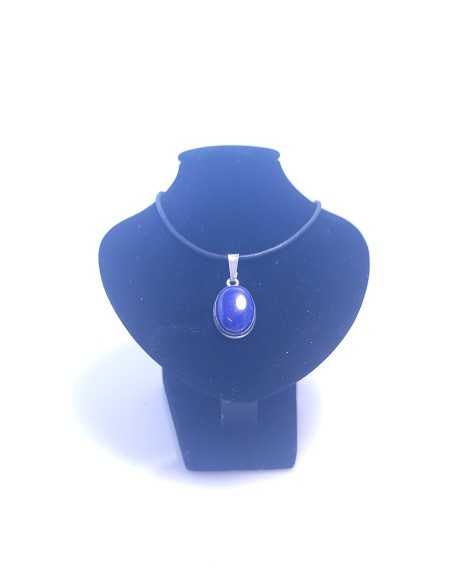 Pendentif cerclé argent en Lapis lazuli 12g - Encens.fr