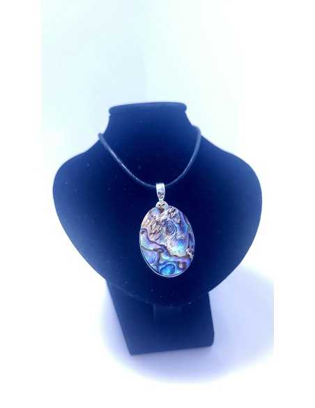 Pendentif cerclé argent en Abalone 10g - Encens.fr