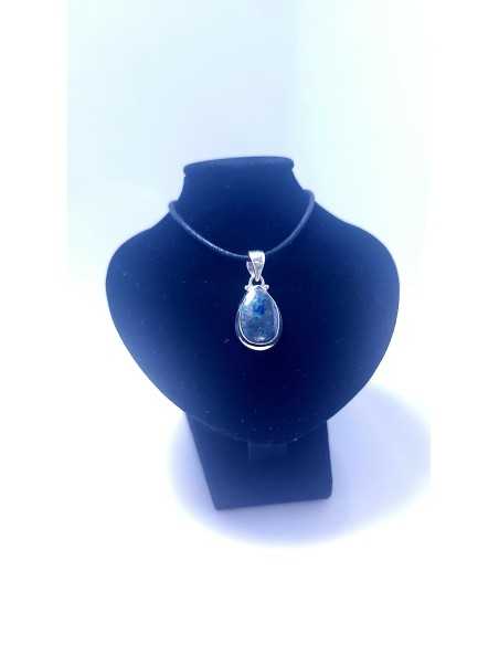 Pendentif cerclé argent en Azurite Malachite 6g - Encens.fr