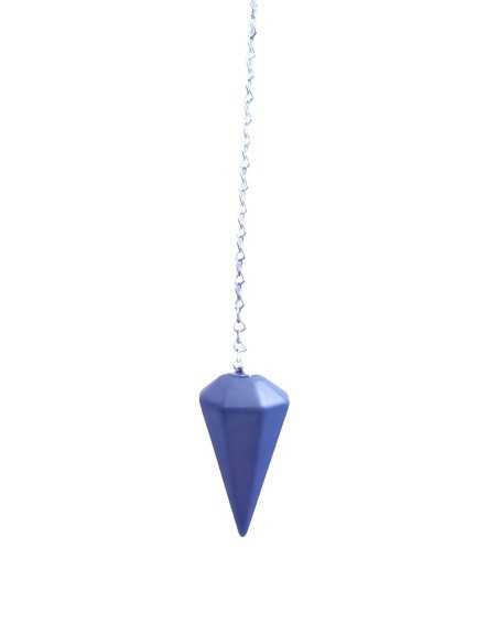 Pendule conique facetté en Hématite - Encens.fr | Minéraux