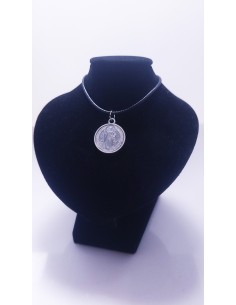 Pendentif Saint Benoît en Argent - Encens.fr