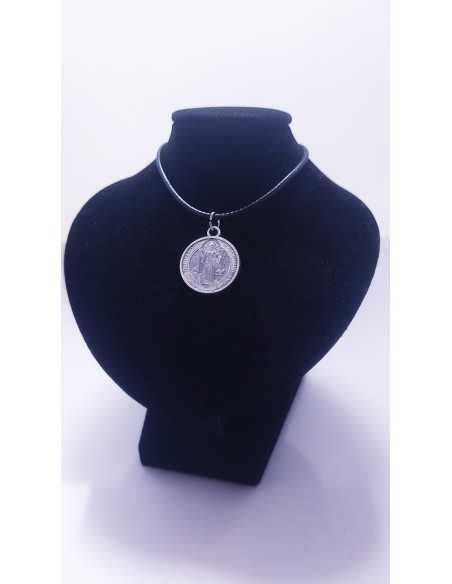Pendentif Saint Benoît en Argent - Encens.fr