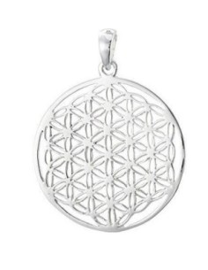 Photo de Pendentif Fleur de vie Argent 30 mm - Encens.fr - Boutique ésotérique en ligne - vente de Pendentif Fleur de vie Argent