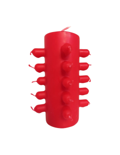 photo d'une bougie 21 mèches rouge