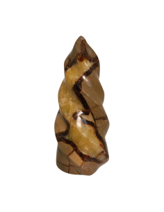 photo de jaspe septaria taillé en forme de flamme