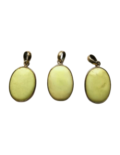 photo d'un pendentif en Magnésite citron 2