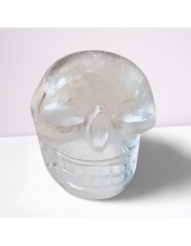 photo d'un crane en cristal de roch