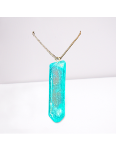 Pendentif Barrette en Aqua Aura 10gr – Éclat et Protection Énergétique