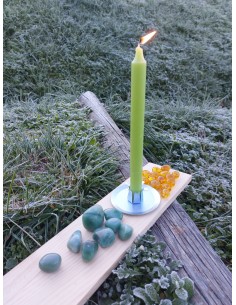 Photo de Velas Isis I vert clair - Encens.fr - Boutique ésotérique en ligne - vente de Velas Isis I vert clair 2