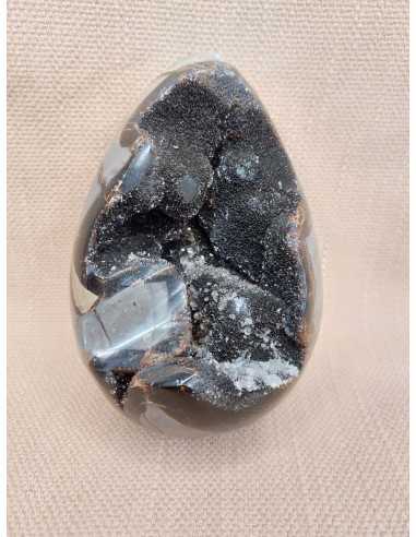 Oeuf en Jaspe Septaria grand modèle - Pierre naturelle pour la méditation et l'harmonie intérieure sur encens.fr