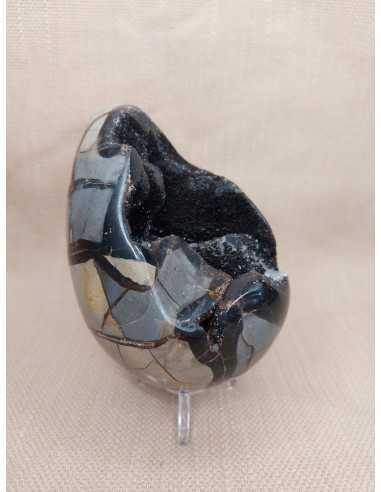 Oeuf en Jaspe Septaria grand modèle - Pierre naturelle pour la méditation et l'harmonie intérieure sur encens.fr