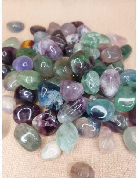 Fluorite en pierre roulée 3/4cm - Pierre de protection et de purification - Encens.fr