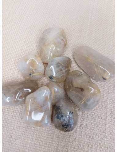 Quartz rutile en Pierre roulée 5/6 cm - Encens.fr