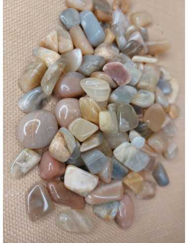 Pierre de Lune en Pierre roulée 1/2 cm - Encens.fr