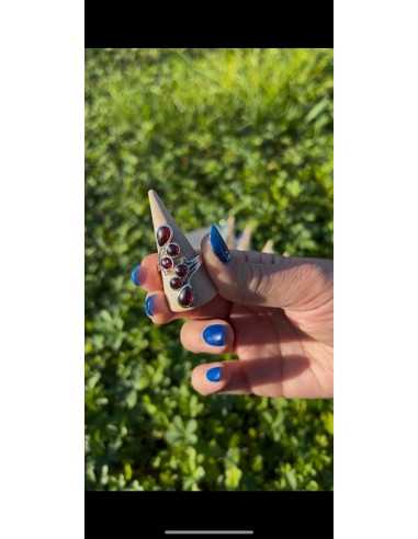 Bague autoréglable en Grenat hessonite - Encens.fr