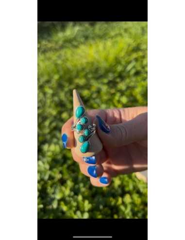 Bague autoréglable grappe Turquénite