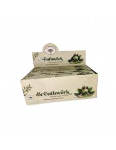 Boîte de 12 étuis d’encens Green Tree Breathwork – Respiration profonde et apaisement