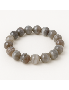 Photo de Bracelet 10/12 mm en agate botswana - Encens.fr - Boutique ésotérique en ligne - vente de Bracelet 10/12 mm en agate