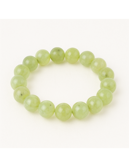 bracelet 8 mm en jade serpentine