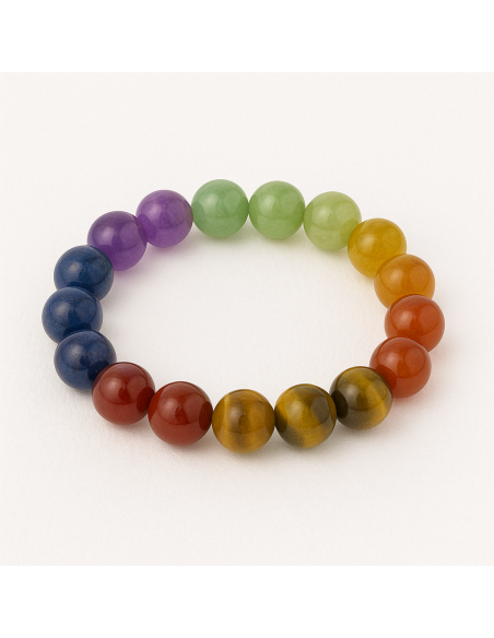 Photo de Bracelet des 7 chakras - Encens.fr - Boutique ésotérique en ligne - vente de Bracelet des 7 chakras