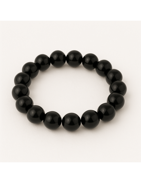 bracelet 8 mm en jais