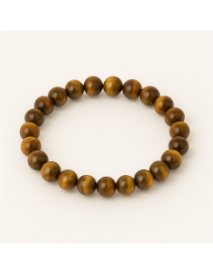 Bracelet 6 mm en oeil de tigre - Encens.fr