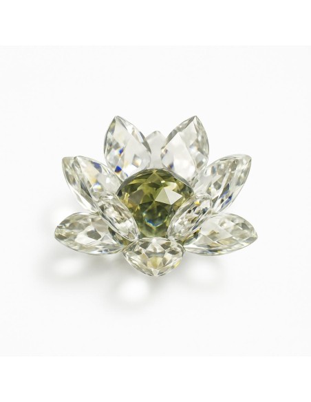 Fleur de lotus en cristal