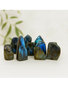 Lot de blocs Labradorite 500g – Pierre de protection & intuition