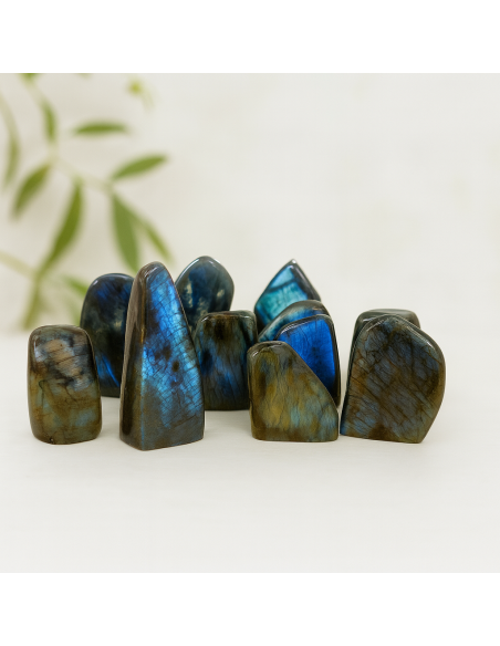 Lot de blocs de Labradorite 1kg