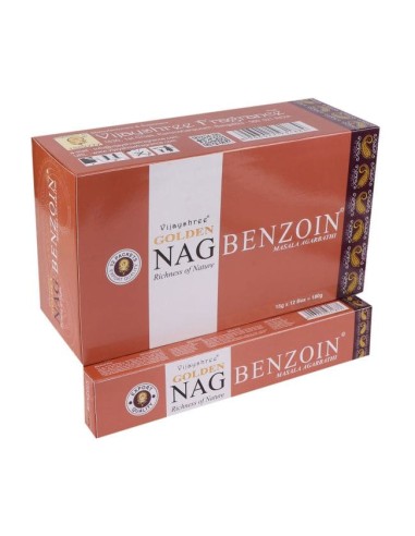 Boîte d’Encens Golden Nag Benzoin