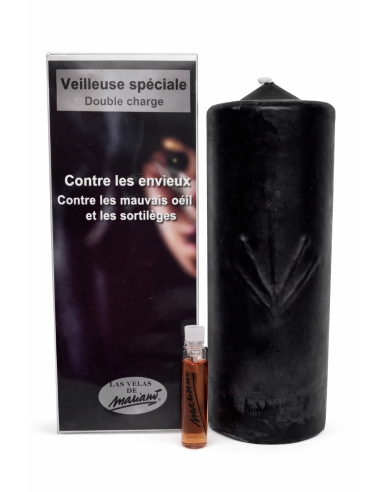Photo de Bougie ésotérique Mariano "double charge" Contre les envieux - Encens.fr - Boutique ésotérique en ligne