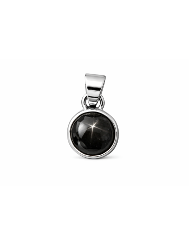 Photo de Pendentif cerclé argent en Diopside black star - Encens.fr - Boutique ésotérique en ligne - vente de Pendentif cerclé