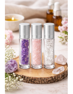 Roll‑On à pierres naturelles à remplir