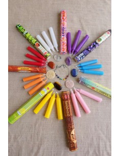 Pack 7 Chakras + Pendentif Offert – Encens & Pierres 2