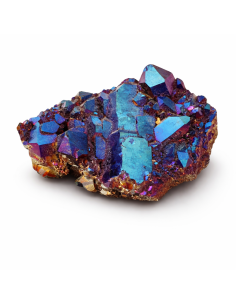 Druse Aqua Aura Titanium : Cristal de Lumière et d’Élévation