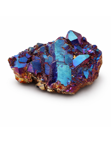 Druse Aqua Aura Titanium : Cristal de Lumière et d’Élévation