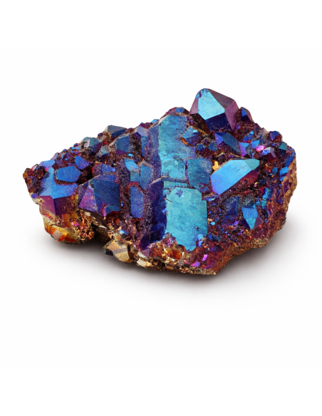 Druse Aqua Aura Titanium : Cristal de Lumière et d’Élévation