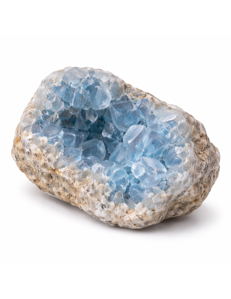 Célestite en pierre brute